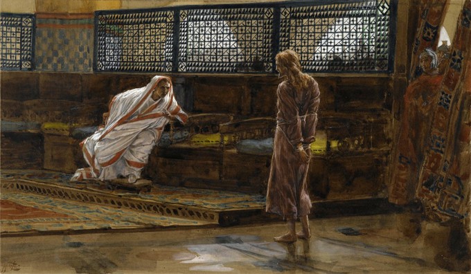 James Tissot - Isus pred Pilatom, prvi razgovor