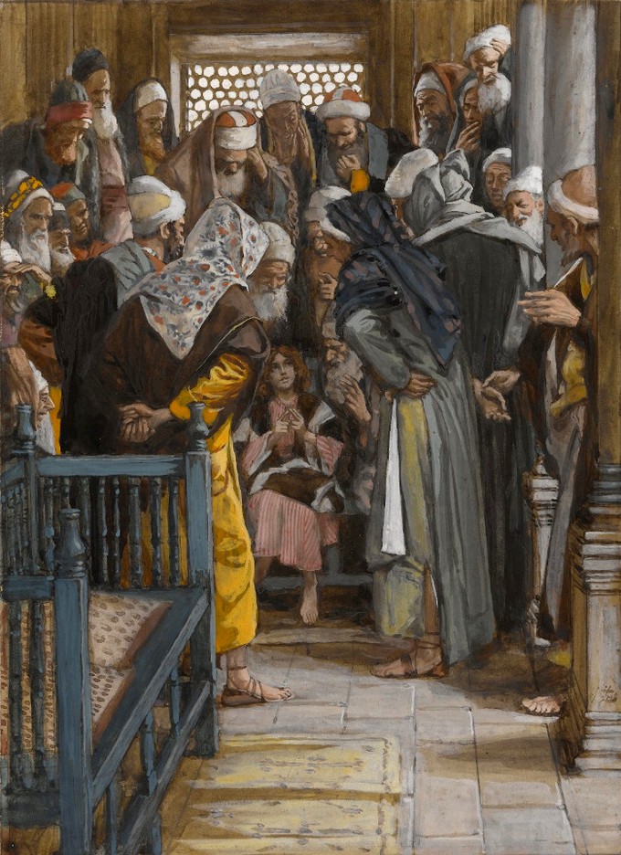 Isus posred učitelja - James Tissot