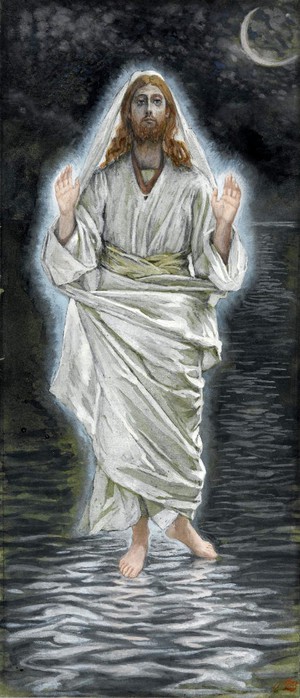 Isus hoda po moru - James Tissot