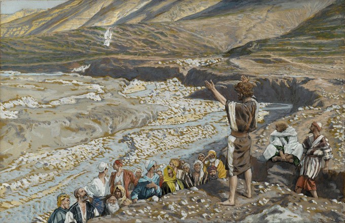 Sveti Ivan Krstitelj vidi Isusa izdaleka - James Tissot