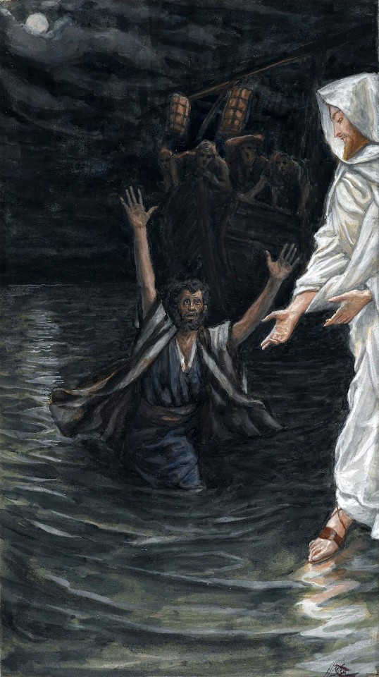 Sveti Petar hoda po moru - James Tissot