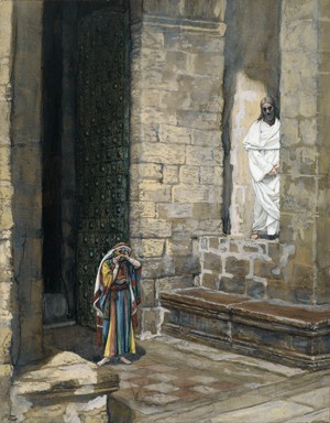 Preljubnica sama s Isusom - James Tissot