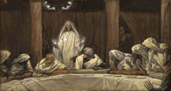 Ukazanje Krista u Cenakulu - James TIssot